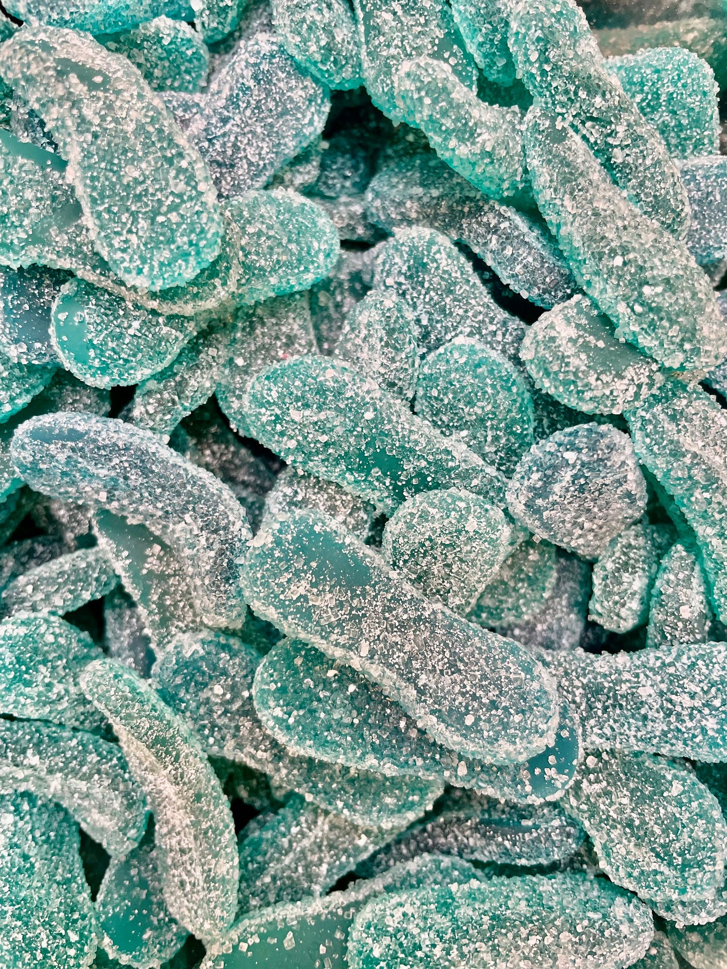 Langues BLEUES a la framboise sucrées (100g)