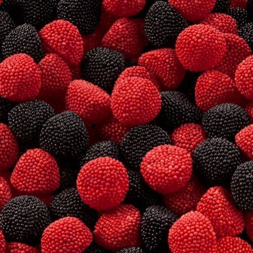 Mures perlées noir et rouge (100g)
