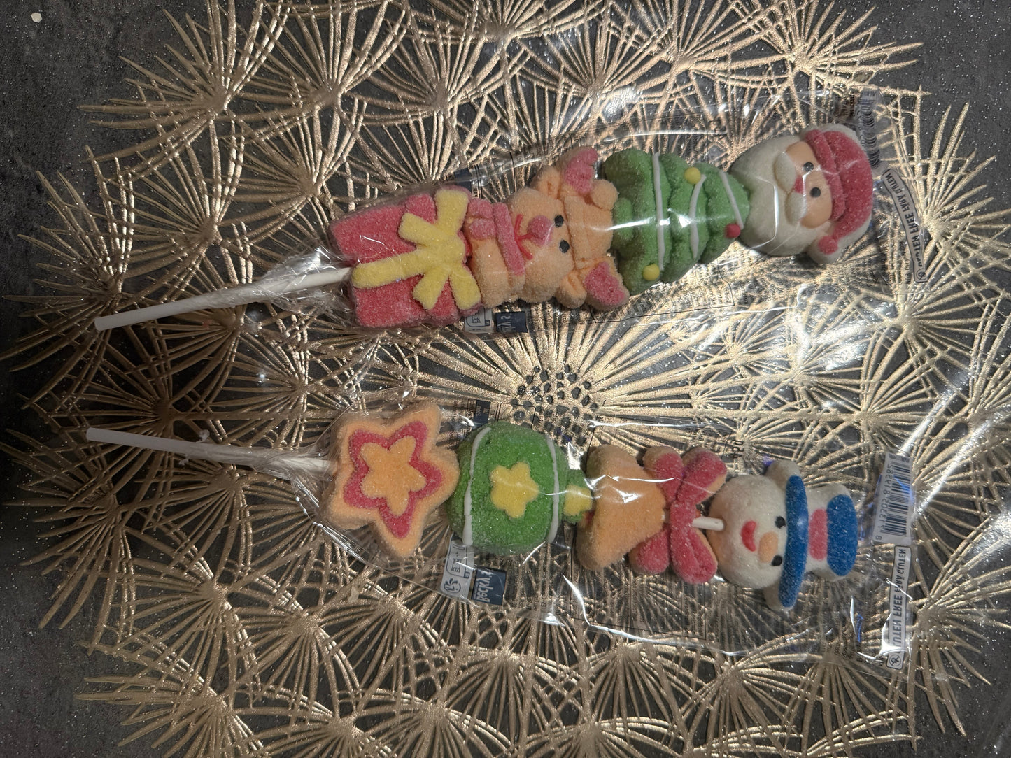 Sucette de Noel Marshmallow pieces