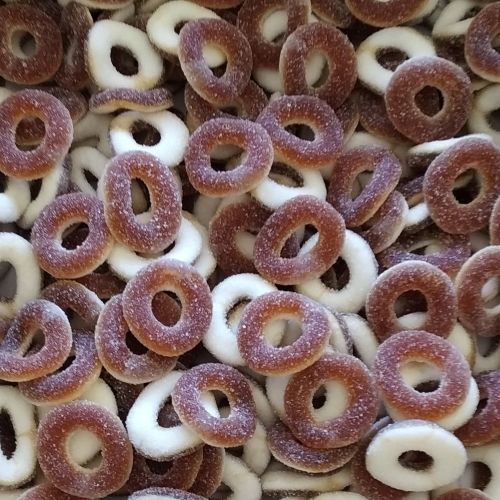 Anneaux sucrés gout COLA (100g)