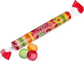 Tubo de 10 ROULETTES fruits Haribo pièces